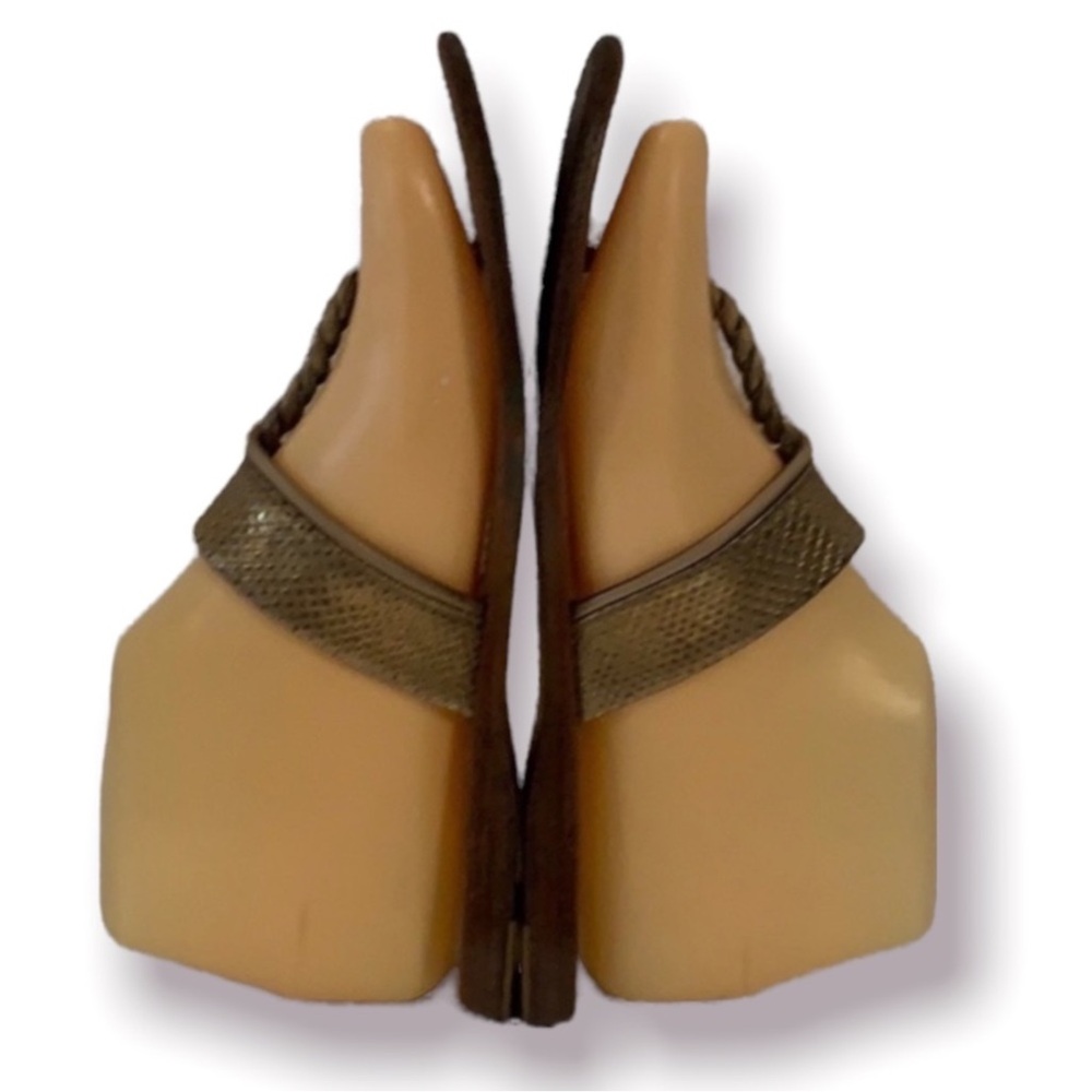 Authentic Salvatore Ferragamo luxury designer leather Sandals sz 7 - Picture 4 of 7
